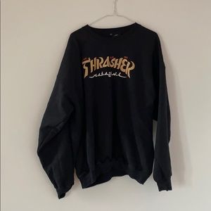 Thrasher magazine skateboarding crew neck …